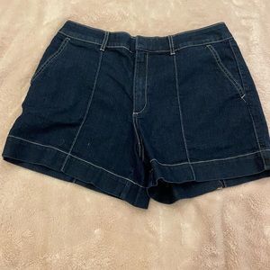 White house Black market jean shorts. good condition. 8